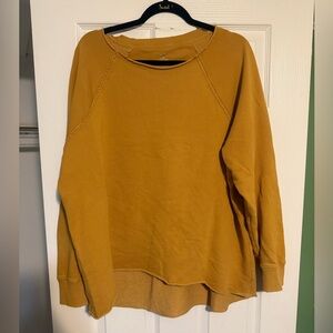 Aerie Yellow Crew Neck Sweater